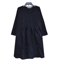 NEERA Hand Embroidered Pure Soft Cotton Tunic Kurta Dress: Made to Order/Customizable