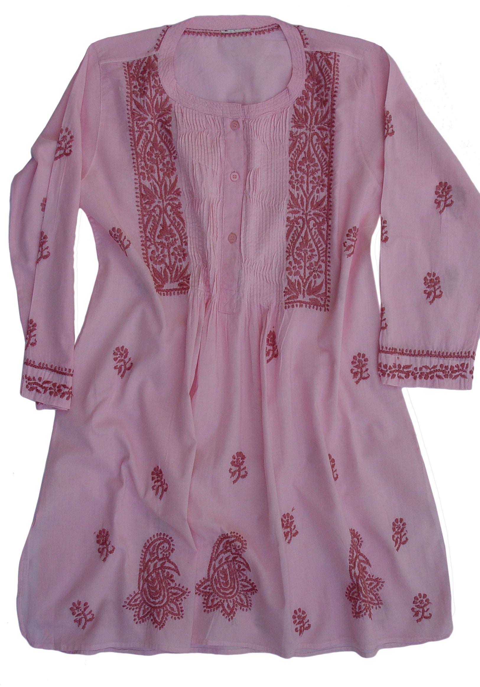 BIBA Hand Embroidered Cotton Tunic Plus Sizes Ayurvastram