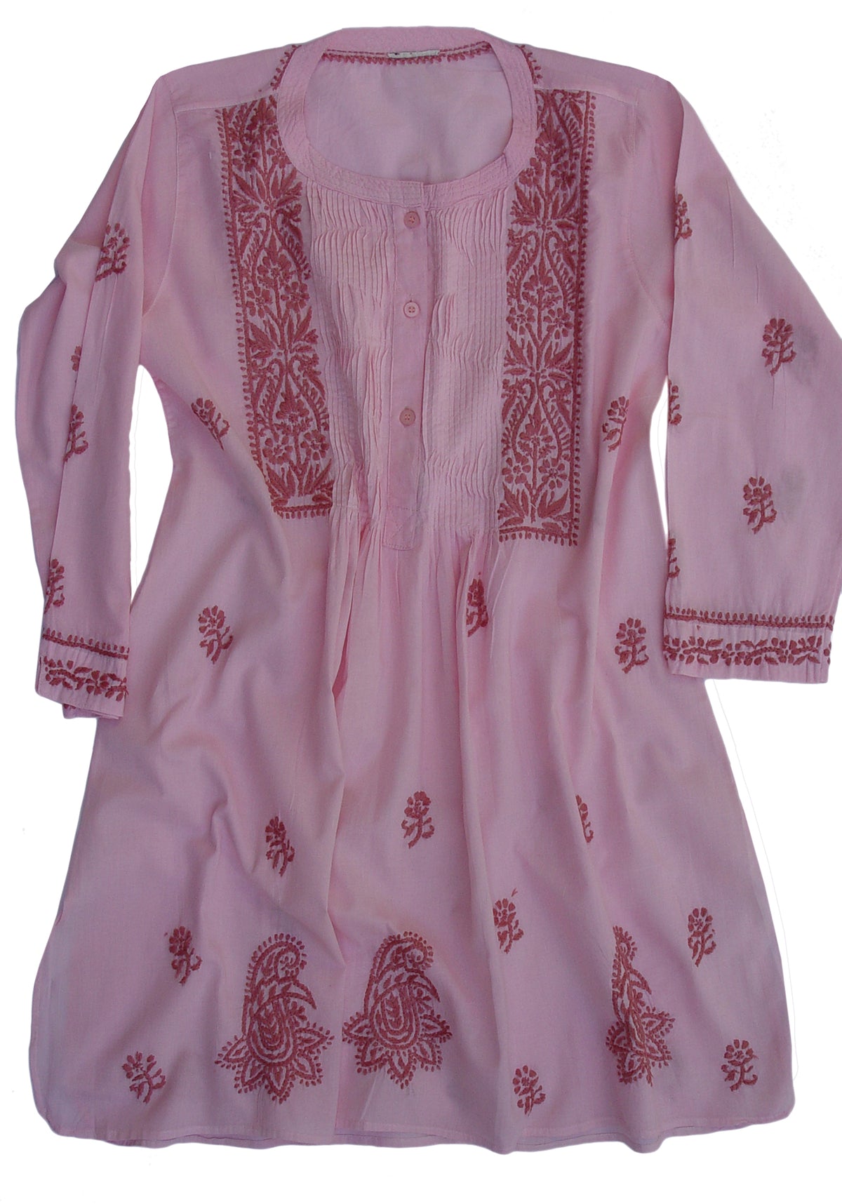 BIBA Hand Embroidered Cotton Tunic (Plus Sizes)