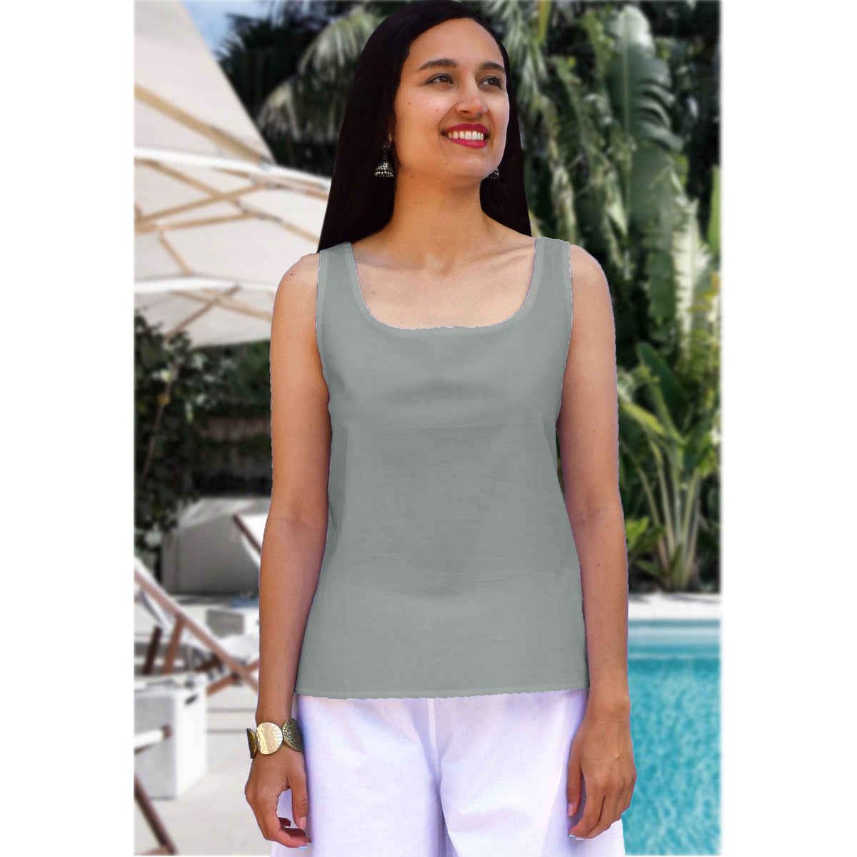 Women's Basic Short Cotton Camisoles, Made to Order, Customizable –  Ayurvastram