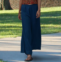 Elora Wide Legged Flared Rayon Summer Pants: Made to Order/Customizable